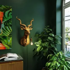 Applique Animal Goat doré 45x74cm