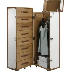Armoire coffre Cosmopolitan Croco blanche