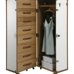 Armoire coffre Cosmopolitan Croco blanche