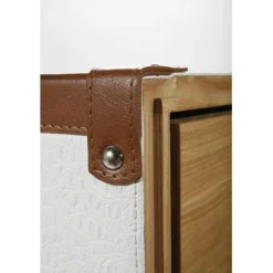Armoire coffre Cosmopolitan Croco blanche