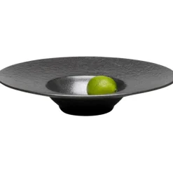 Assiette creuse Cosmos noir Ø27cm
