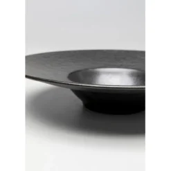 Assiette creuse Cosmos noir Ø27cm