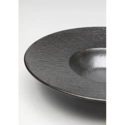 Assiette creuse Cosmos noir Ø27cm