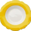 Assiette creuse Harlequin jaune Ø23cm