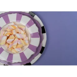 Assiette creuse Harlequin violet Ø23cm