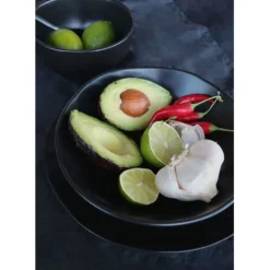 Assiette creuse Organic noire Ø22cm