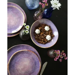 Assiette creuse Shirley violet Ø21cm