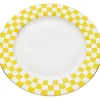 Assiette Harlequin jaune Ø27cm