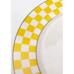 Assiette Harlequin jaune Ø27cm