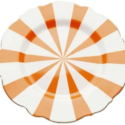 Assiette Harlequin orange Ø22cm