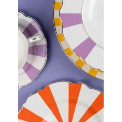 Assiette Harlequin orange Ø22cm