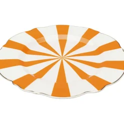 Assiette Harlequin orange Ø22cm