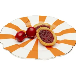 Assiette Harlequin orange Ø22cm