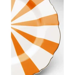 Assiette Harlequin orange Ø22cm