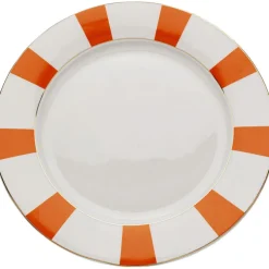 Assiette Harlequin orange Ø27cm