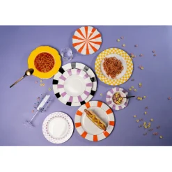 Assiette Harlequin orange Ø27cm
