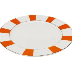 Assiette Harlequin orange Ø27cm
