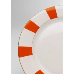 Assiette Harlequin orange Ø27cm