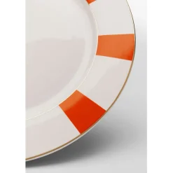 Assiette Harlequin orange Ø27cm