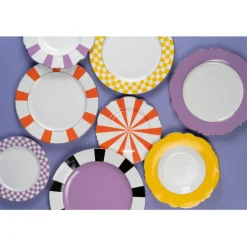 Assiette Harlequin violet Ø31cm