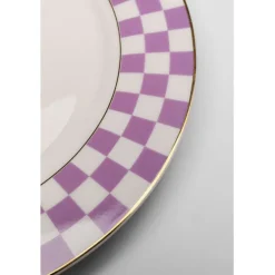 Assiette Harlequin violet Ø21cm