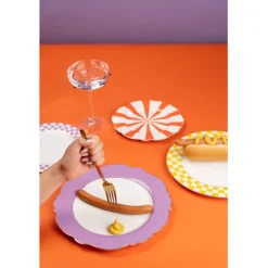 Assiette Harlequin violet Ø27cm