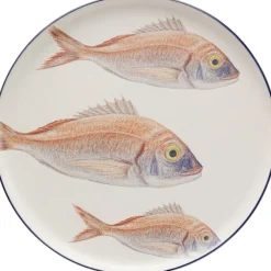 Assiette Poisson bleu Ø27cm assorties
