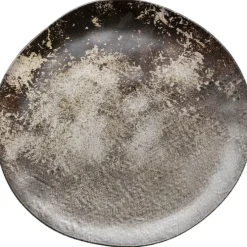 Assiette Savannah marron/gris Ø20