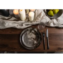 Assiette Savannah marron/gris Ø20