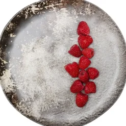 Assiette Savannah marron/gris Ø20