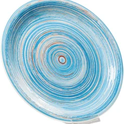 Assiette Swirl bleu Ø27cm
