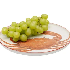 Assiettes Crabes rouges Ø27cm assorties