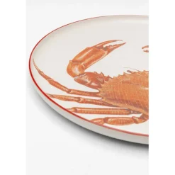 Assiettes Crabes rouges Ø27cm assorties