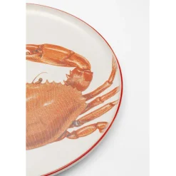 Assiettes Crabes rouges Ø27cm assorties
