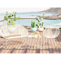 Banquette Acapulco Mono blanc