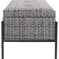 Banquette Buttons Storage noir-blanc PM