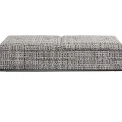 Banquette Buttons Storage noir-blanc GM