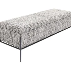 Banquette Buttons Storage noir-blanc GM