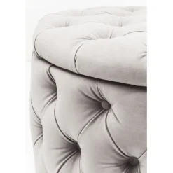 Banquette coffre Desire velours argenté