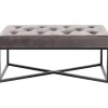 Banquette Crossover gris noir 90x40cm