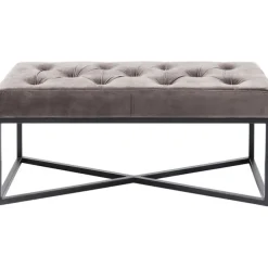 Banquette Crossover gris noir 90x40cm
