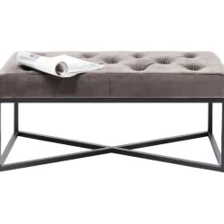 Banquette Crossover gris noir 90x40cm