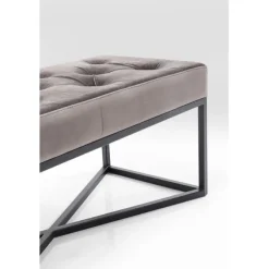 Banquette Crossover gris noir 90x40cm