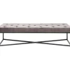 Banquette Crossover gris noir 150x40cm