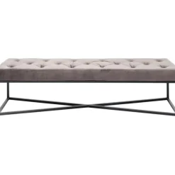 Banquette Crossover gris noir 150x40cm