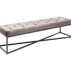 Banquette Crossover gris noir 150x40cm