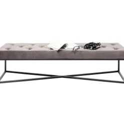 Banquette Crossover gris noir 150x40cm