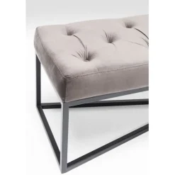 Banquette Crossover gris noir 150x40cm