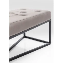 Banquette Crossover gris noir 150x40cm