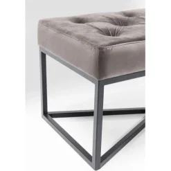 Banquette Crossover gris noir 150x40cm